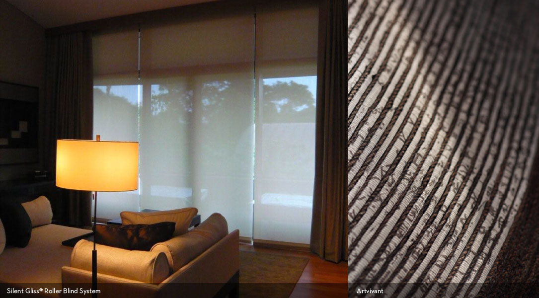 Silent Gliss® Roller Blind System / Artvivants
