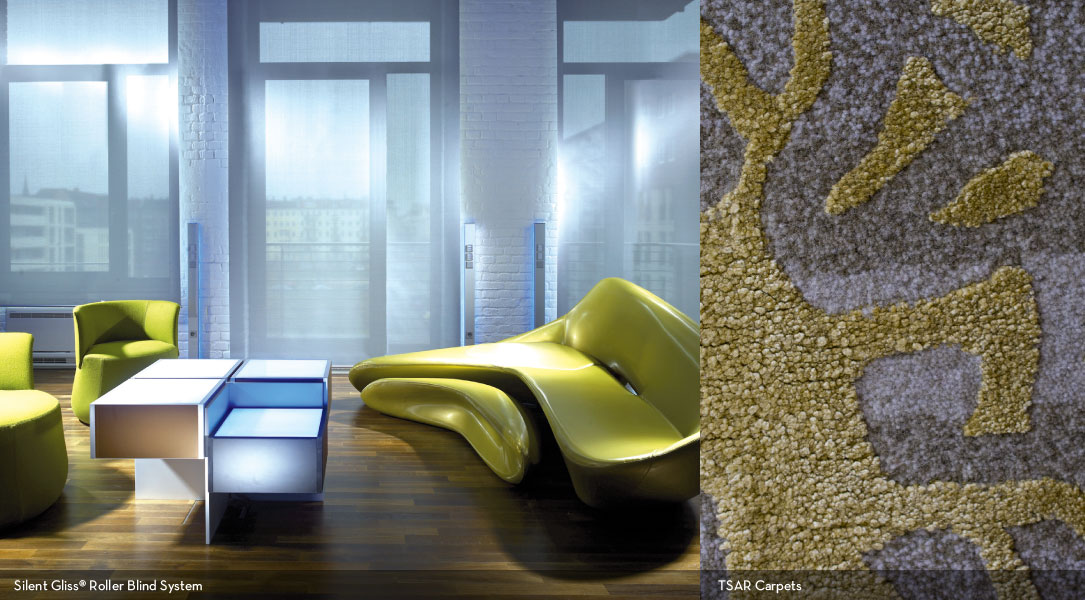 Silent Gliss® Roller Blind System / TSAR Carpets