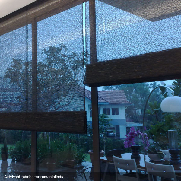Artvivant fabrics for roman blinds