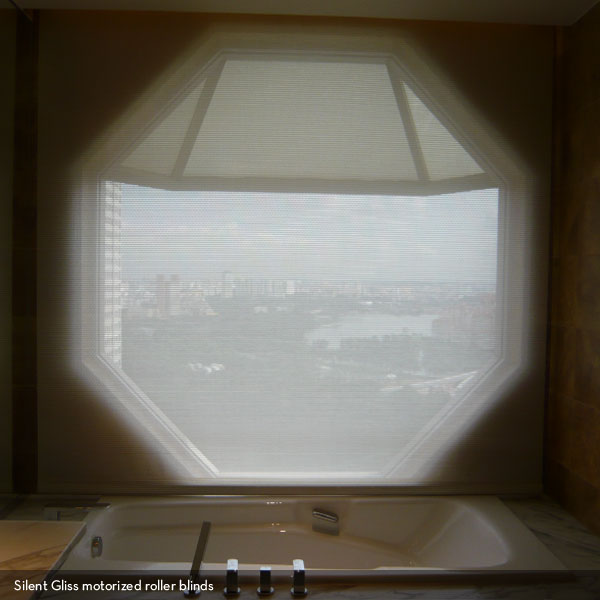 Silent Gliss motorized roller blinds